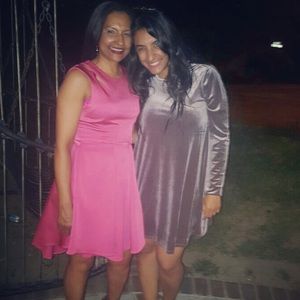 Glamorous Velvet Swing Dress Size M